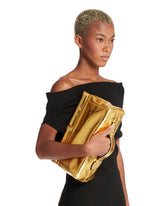 Gold Leather Clutch | PDP | Antonia