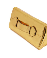 Gold Leather Clutch | PDP | Antonia