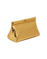 Gold Leather Clutch | PDP | Antonia