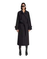 Black Belted Trench Coat | PDP | Antonia