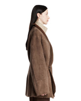 Giaccone In Shearling Marrone | PDP | Antonia