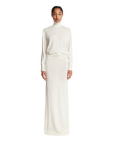 White Cashmere and Wool Maxi Dress | PDP | Antonia