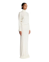 White Cashmere and Wool Maxi Dress | PDP | Antonia