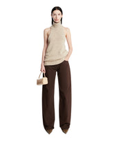 Top A Maglia Senza Maniche Beige | PDP | Antonia