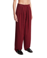 Burgundy Wool Marlon Pants | PDP | Antonia