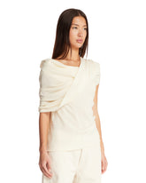 White Draped Top | PDP | Antonia