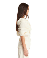 White Draped Top | PDP | Antonia