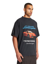 Black Oversize Lamborghini T-Shirt | PDP | Antonia