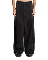 Black Baggy Ripped Off Pants | PDP | Antonia