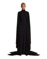 Black Long Cape Dress | PDP | Antonia