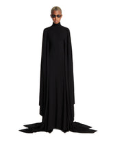 Black Long Cape Dress | PDP | Antonia