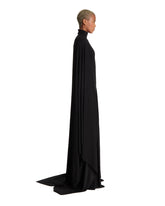 Black Long Cape Dress | PDP | Antonia