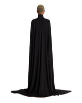 Black Long Cape Dress | PDP | Antonia
