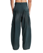 Green Wide Cargo Pants | PDP | Antonia