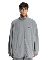 Blue Checkered Zip Jacket | PDP | Antonia