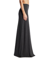 Gray Wool Knit Maxi Skirt | PDP | Antonia