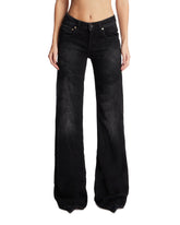 Black Wide-Leg Denim Pants | PDP | Antonia