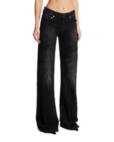 Black Wide-Leg Denim Pants | PDP | Antonia