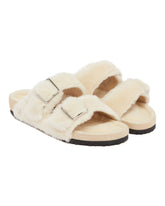 White 1774 Arizona Shearling Slippers | PDP | Antonia