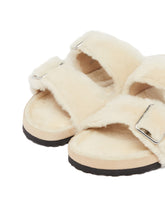 White 1774 Arizona Shearling Slippers | PDP | Antonia