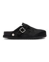 Black 1774 Boston Pony Hair Slippers | PDP | Antonia