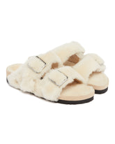White 1774 Arizona Shearling Slippers | PDP | Antonia