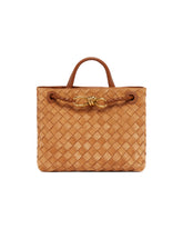 Brown Small Andiamo Bag | PDP | Antonia