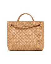 Beige Small Andiamo Bag | PDP | Antonia