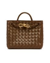 Brown Small Andiamo Bag | PDP | Antonia