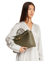 Green Medium Andiamo Bag | PDP | Antonia