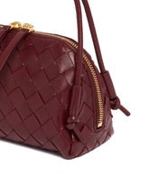 Burgundy Intrecciato Concert Clutch | PDP | Antonia