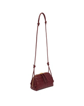 Burgundy Intrecciato Concert Clutch | PDP | Antonia