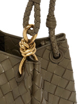 Green Parachute Leather Bag | PDP | Antonia