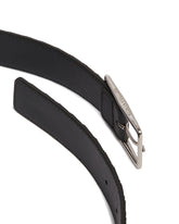 Green Intrecciato Leather Belt | PDP | Antonia