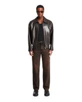 Brown Leather Jacket | PDP | Antonia