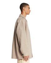 Overshirt In Lana e Cashmere Beige | PDP | Antonia