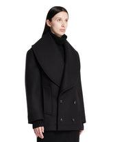 Black Double-Breasted Coat | PDP | Antonia