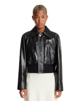 Black Lightweight Leather Jacket | PDP | Antonia