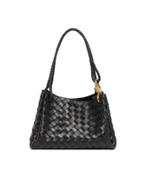 Black Leather Parachute Bag | PDP | Antonia