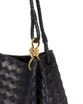 Black Leather Parachute Bag | PDP | Antonia