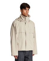 Beige Technical Nylon Jacket | PDP | Antonia