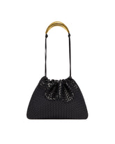 Black Dustbag Handle Bag | PDP | Antonia