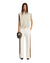 White Twill Gilet | PDP | Antonia