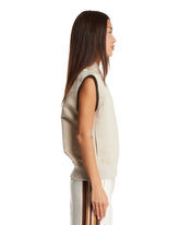White Twill Gilet | PDP | Antonia