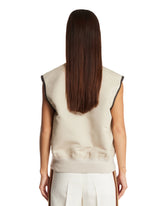 White Twill Gilet | PDP | Antonia