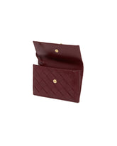 Red Andiamo Leather Card Holder | PDP | Antonia