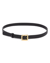 Black Leather Intrecciato Belt | PDP | Antonia