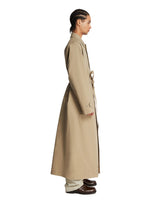Beige Long Belted Trench Coat | PDP | Antonia