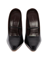 Black Suki Leather Slingback Pumps | PDP | Antonia