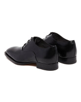 Black Leather Lace-Up Shoes | PDP | Antonia